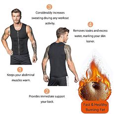 Gilet de Sudation Minceur Perte Poids au Ventre -Sauna pour Homme en Neoprene Noir au meilleur prix au Maroc