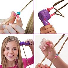 Glam Twirl 2 in 1- Facile et automatique pour tresser cheveux et Outil pour Wrap Styling cheveux au meilleur prix au Maroc