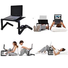 Table-Mate pliable multifonctions T8 avec Deux ventilateurs de refroidissement- Pour ordinateur portable et autre au meilleur prix au Maroc