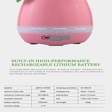 Smart Music Pot de plantes creatives 4 en 1 Bluetooth haut-parleur veilleuse et Piano a Touche Plantes-Music FlowerPot-Rose au meilleur prix au Maroc