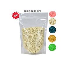 Cire de film chaud en granules pour l'epilation 100g +10 spatules en bois MZ.LUX au meilleur prix au Maroc