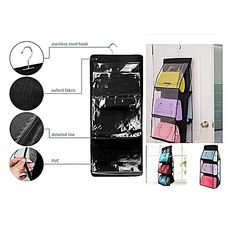 Organisateur de sac a main a suspendre a 6 poches au meilleur prix au Maroc