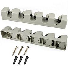 Support de rangement mural pour balais, et autre outils a 5 Compartiments + 6 Crochets au meilleur prix au Maroc