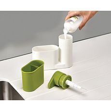 Ensemble de rangement d'evier - Boite de rangement brosse et distributeur savon -gain de place au meilleur prix au Maroc