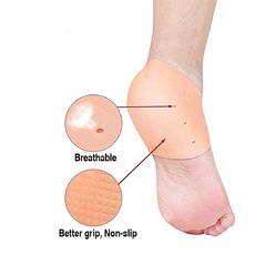 Silicone de talon Anti-fissures pour traiter et Soulager les douleurs au talon des pieds-Reutilisable au meilleur prix au Maroc