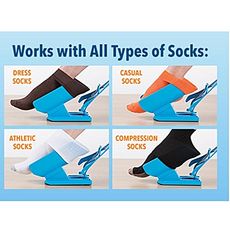 Slider Sock-Appareil rapide et facile de mettre et enlever vos chaussettes avec chausse-pied au meilleur prix au Maroc