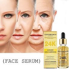 COVERCOCO COVERCOCO 24K - Ampoule de luxe en or solution de soin-Serum pour visage Hydratant Blanchissant Anti-acne Anti-Age Anti-Rides au meilleur prix au Maroc