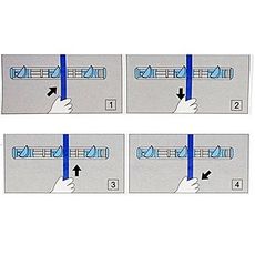 Support mural et organiseur pour balais vadrouilles et autre- 3 supports + 2 crochets - Aluminium / MZ.LUX au meilleur prix au Maroc