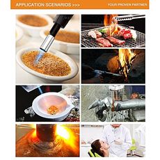 MZ.Lux Haute Prestige Torche rechargeable a gaz multifonction avec verrouillage de securite pour soudage a gaz et utilisation de cuisine au meilleur prix au Maroc