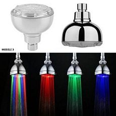Pomme de douche fixe a DEL multicolore- Changement de couleurs au meilleur prix au Maroc