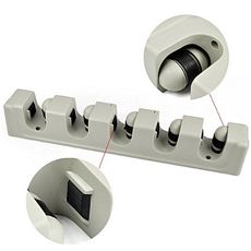 Support de rangement mural pour balais, et autre outils a 5 Compartiments + 6 Crochets au meilleur prix au Maroc