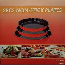 Pack 3 Moules pour Cake en acier inoxydable forme rond 22cm /26cm/28cm au meilleur prix au Maroc