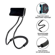 Support de telephone portable intelligent flexible universel forme Collier de cou reglable en plusieurs positions-MZ. LUX au meilleur prix au Maroc