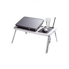 E-TABLE pliable pour PC Portable Reglable avec Ventilateur de Refroidissement Integre au meilleur prix au Maroc