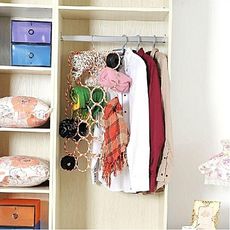 MZ.Lux Pack Cintre Multifonctionnel Pliable pour Foulards & Cravates+Sac ROLL-N-GO pour stocker produits cosmetiques et bijoux au meilleur prix au Maroc