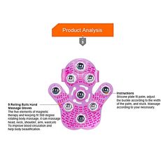 Gant de massage Masseurs a main avec 9 roulettes a rotation de 360¡ au meilleur prix au Maroc