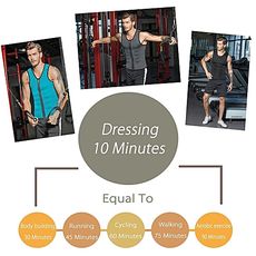 Gilet de Sudation Minceur Perte Poids au Ventre -Sauna pour Homme en Neoprene Noir au meilleur prix au Maroc