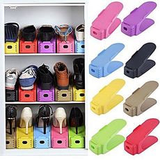 Range Chaussures Double Multi-couleurs - Pack de 6 pieces au meilleur prix au Maroc