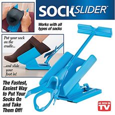 Slider Sock-Appareil rapide et facile de mettre et enlever vos chaussettes avec chausse-pied au meilleur prix au Maroc