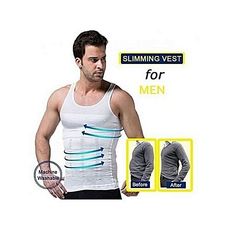 Slim'N lift ORIGINAL Slim Body Shaper Debardeur Minceur Pour Homme-Blanc MZ.LUX au meilleur prix au Maroc