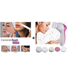 Finishing Touch Lumina Rasoir et epilateur electrique pour femme & Homme+Brosse de nettoyage pour visage 5 en 1 au meilleur prix au Maroc