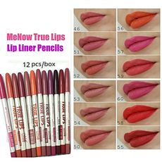 True Lips- 12 crayons a levres Avec 12 Couleurs au meilleur prix au Maroc