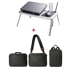 PHORCE Pack Cartable pour PC revolutionnaire adaptable en 3 positions et Table pliable pour PC Portable Reglable avec Ventilateur au meilleur prix au Maroc