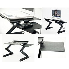 Table-Mate pliable multifonctions T8 avec Deux ventilateurs de refroidissement- Pour ordinateur portable et autre au meilleur prix au Maroc