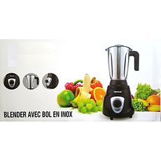 TATCH BLENDER PUISSANT 400W AVEC BOL EN INOX INCASSABLE DESIGN SPECIAL CAPACITE 1,5L au meilleur prix au Maroc