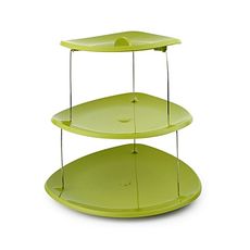 Ensemble de service a 3 niveaux s'ouvre avec une torsion pour utilisation a l'exterieur comme a l'interieur de maison- Twist Fold MZ.LUX au meilleur prix au Maroc