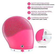 MZ.Lux KEMEI Brosse Nettoyante Masseur pour Visage vibrante pour tous types de peaux convient aux peaux sensibles-Appareil Anti-Rides, Anti-Age, Raffermissant Visage au meilleur prix au Maroc