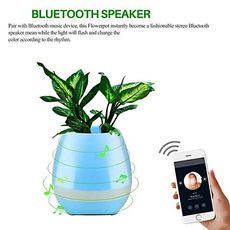 Smart Music Pot de plantes creatives 4 en 1 Bluetooth haut-parleur veilleuse et Piano a Touche Plantes-Music FlowerPot au meilleur prix au Maroc