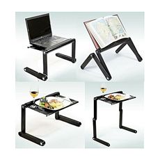 Table-Mate pliable multifonctions T8 avec Deux ventilateurs de refroidissement- Pour ordinateur portable et autre au meilleur prix au Maroc