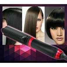 Nouvelle Brosse Hair Straightener Lissante et Chauffante - Rouge au meilleur prix au Maroc