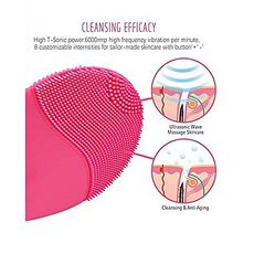 Brosse Nettoyante Masseur pour Visage vibrante pour tous types de peaux convient aux peaux sensibles-Appareil Anti-Rides, Anti-Age, Raffermissant Visage au meilleur prix au Maroc