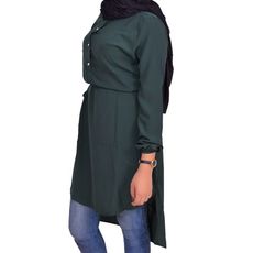 Top Chemise Longue Femme -Vert au meilleur prix au Maroc
