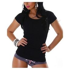 T-shirt Femme - Noir au meilleur prix au Maroc