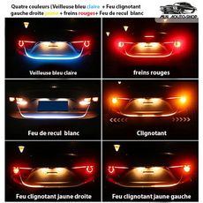 Bande d'éclairage de voiture LED arrière du coffre au meilleur prix au Maroc