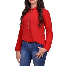 Chic Chemise Femme -Rouge au meilleur prix au Maroc