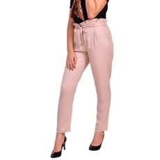 Chic Pantalon classe pour Femme - Rose au meilleur prix au Maroc