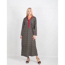 DJELLABA NOIR IMPRIME au meilleur prix au Maroc