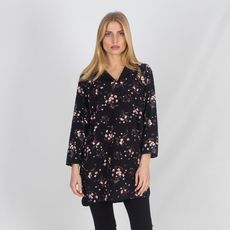 TUNIQUE NOIR IMPRIME au meilleur prix au Maroc