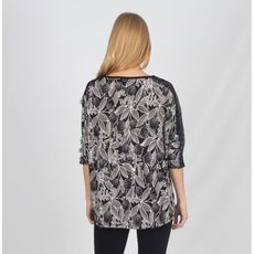 tunique imprime ECRU  NOIR au meilleur prix au Maroc