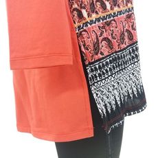 tunique imprime ORANGE au meilleur prix au Maroc