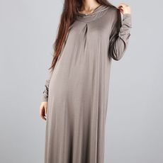 DJELLABA GALON taupe au meilleur prix au Maroc