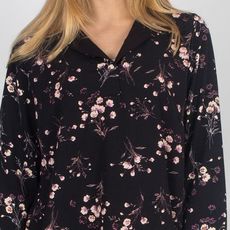 TUNIQUE NOIR IMPRIME au meilleur prix au Maroc