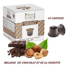 Nero Nobile 10 capsules - délicieux mélange du chocolat et de la noisette - café italien au meilleur prix au Maroc