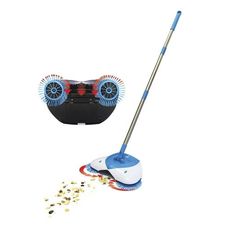 Hurricane Spin Broom: Balai à rotation Léger et Sans Fil ( sans électricité ) pour nettoyage carreaux et parquet - blanc & bleu au meilleur prix au Maroc