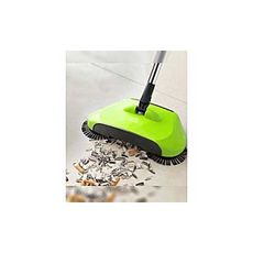 Hurricane Spin Broom Balai à rotation Léger et Sans Fil sana éléctricité  pour nettoyage carreaux et parquet vert au meilleur prix au Maroc