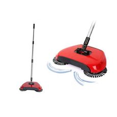 Hurricane Spin Broom Balai à rotation Léger et Sans Fil sana éléctricité  pour nettoyage carreaux et parquet rouge au meilleur prix au Maroc